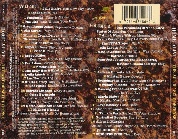 Various : Home Alive - The Art Of Self Defense (2xCD, Comp)