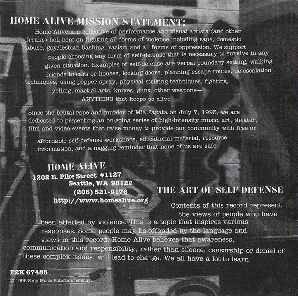 Various : Home Alive - The Art Of Self Defense (2xCD, Comp)
