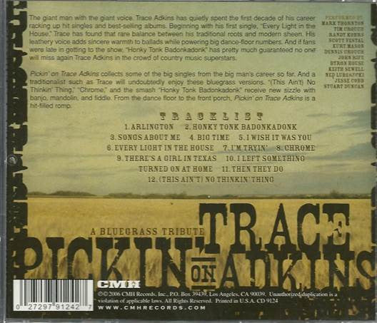 Various : Pickin' On Trace Adkins (CD, Album)