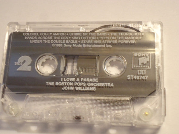Boston Pops Orchestra Conducted By John Williams (4) : I Love A Parade (Cass, Album)