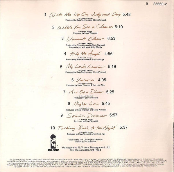 Steve Winwood : Chronicles (CD, Comp)