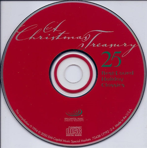 Various : A Christmas Treasury - 25 Best-Loved Holiday Classics (CD, Comp)