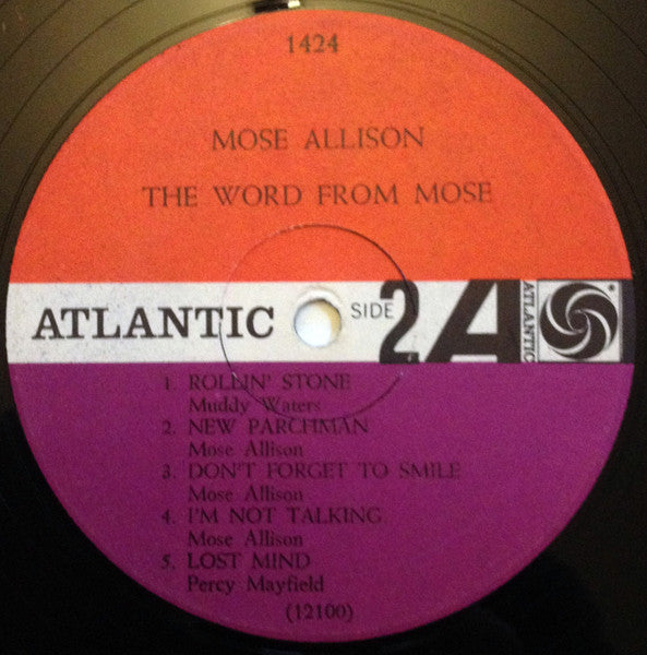 Mose Allison : The Word From Mose (LP, Album, Mono)