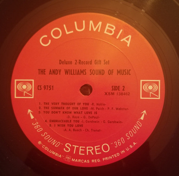 Andy Williams : The Andy Williams Sound Of Music (2xLP, Comp, San)