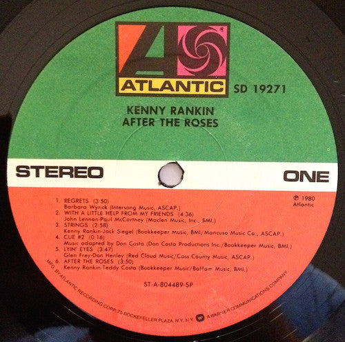 Kenny Rankin : After The Roses (LP, Album, SP )