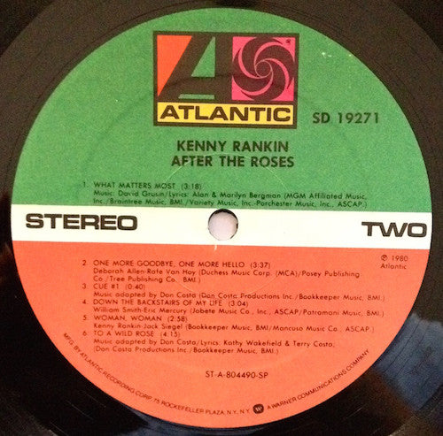 Kenny Rankin : After The Roses (LP, Album, SP )