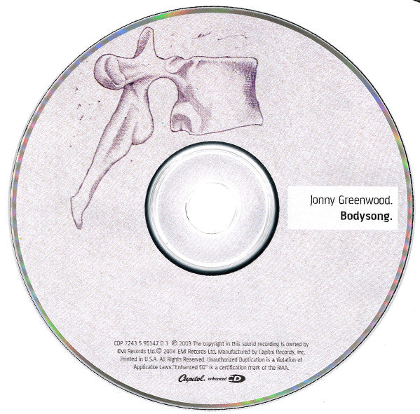 Jonny Greenwood : Bodysong (CD, Album, Enh)