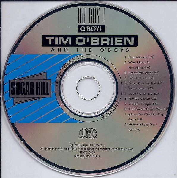 Tim O'Brien And The O'Boys : Oh Boy! O'Boy! (CD, Album)