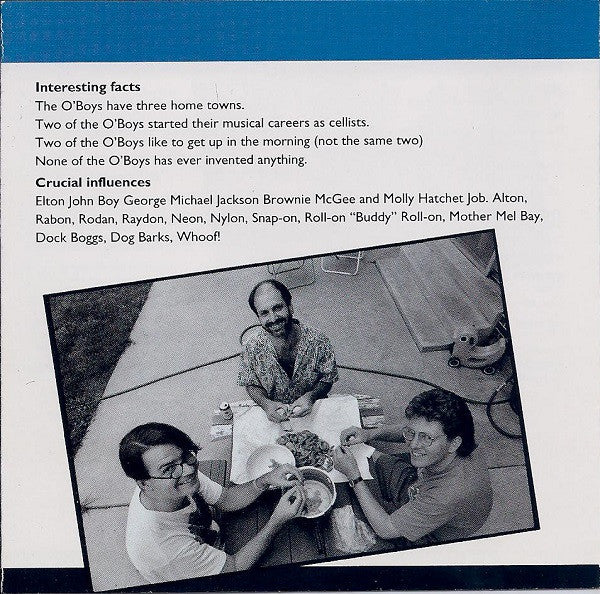 Tim O'Brien And The O'Boys : Oh Boy! O'Boy! (CD, Album)