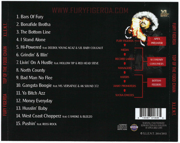 Fury Figeroa : Top Of The Food Chain (CD, Album)