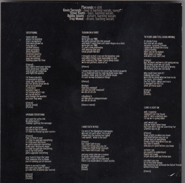 7 Seconds : Leave A Light On (CD, Album, Dig)