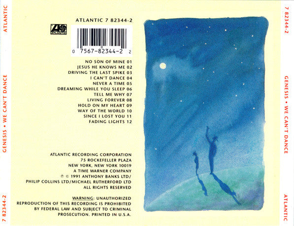 Genesis : We Can't Dance (CD, Album, SRC)