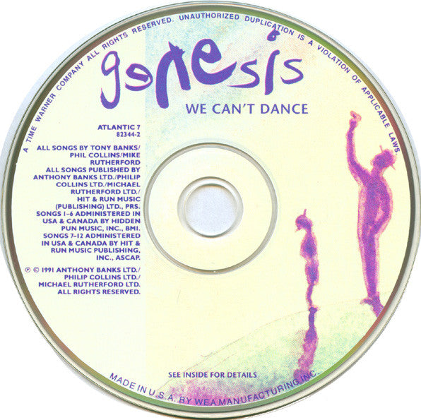Genesis : We Can't Dance (CD, Album, SRC)