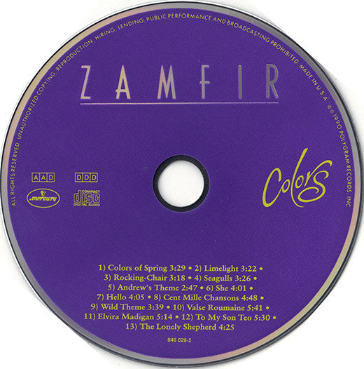 Gheorghe Zamfir - Colors (CD) (VG+) - Endless Media