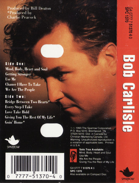 Bob Carlisle (2) : Bob Carlisle (Cass, Album)