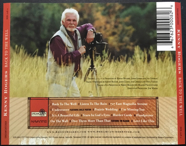Kenny Rogers : Back To The Well (CD, Album)