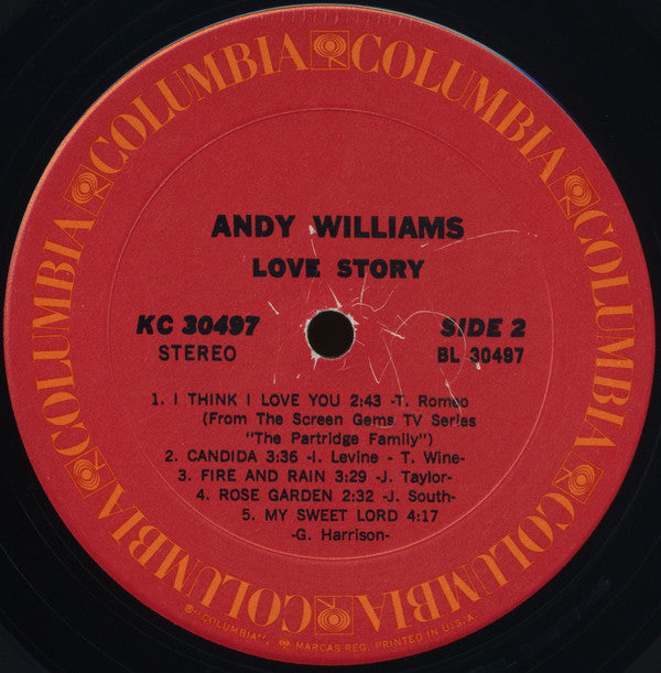 Andy Williams - Love Story (LP) (VG) - Endless Media