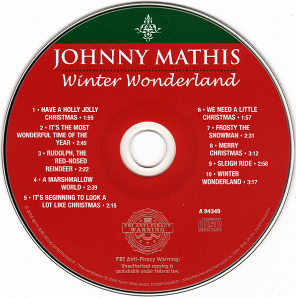 Johnny Mathis : Winter Wonderland (CD, Comp)