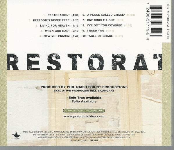 Phillips, Craig & Dean : Restoration (CD, Album)