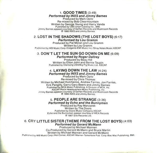 Various : The Lost Boys - Original Motion Picture Soundtrack (CD, Comp)