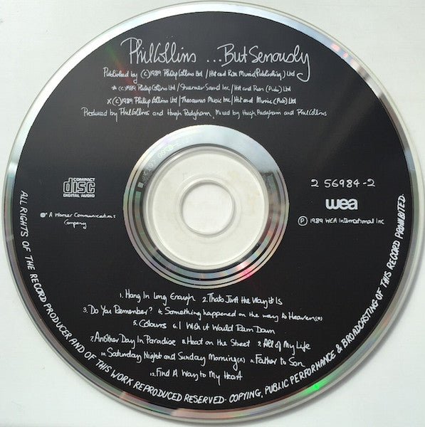 Phil Collins : ...But Seriously (CD, Album)