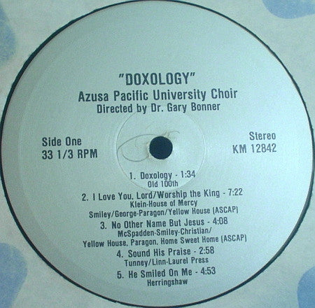 Azusa Pacific University Choir And Azusa Pacific University Orchestra : Doxology (LP, Album)