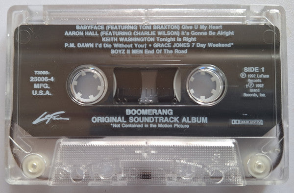 Various : Boomerang (Original Soundtrack Album) (Cass, Comp, Club)