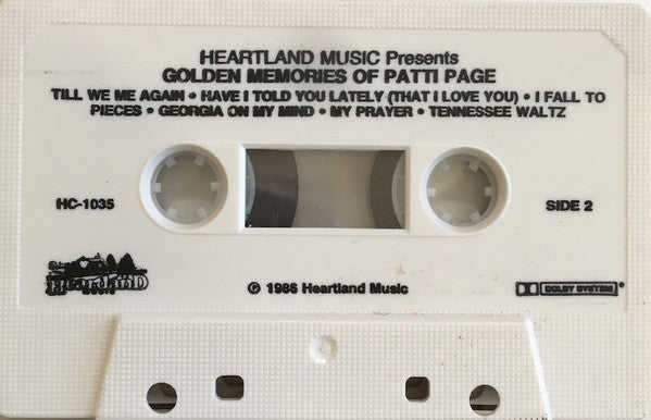 Patti Page : Golden Memories Of Patti Page (Cass, Comp, Dol)