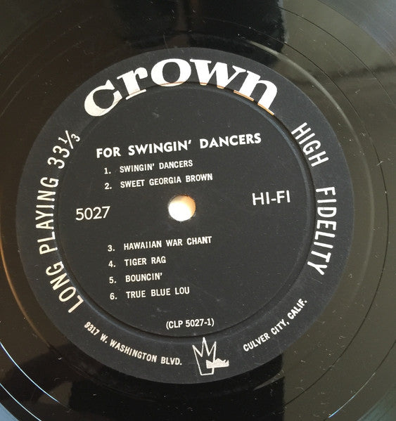 Unknown Artist : For Swingin' Dancers (LP, Album)