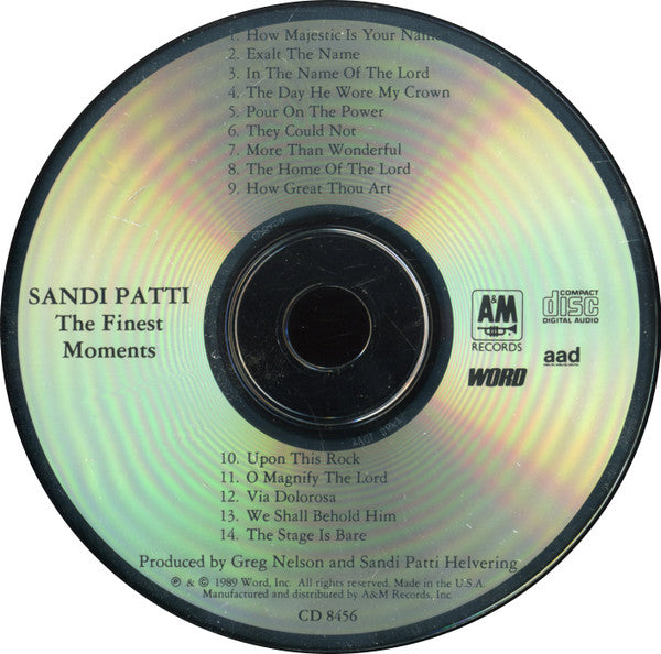 Sandi Patty : The Finest Moments (CD, Comp)