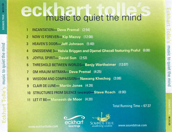 Various : Eckhart Tolle's Music To Quiet The Mind (CD, Comp)