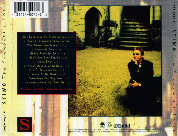 Sting : Ten Summoner's Tales (CD, Album)