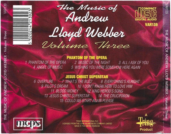 Andrew Lloyd Webber : The Music Of Andrew Lloyd Webber Volume Three (CD, Comp)