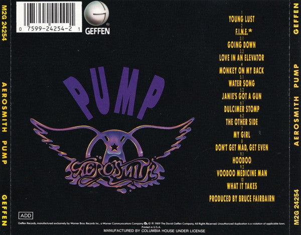 Aerosmith : Pump (CD, Album, Club, RP)