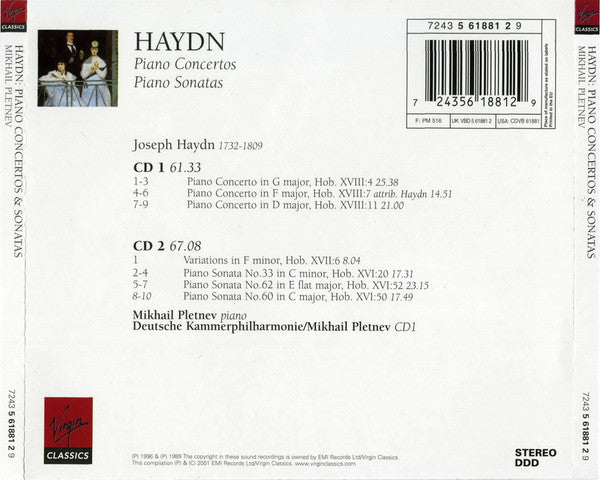 Joseph Haydn : Mikhail Pletnev / Deutsche Kammerphilharmonie Bremen : Piano Sonatas – Piano Concertos (2xCD, Comp, RE, RM)