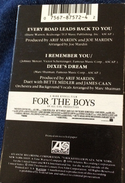 Bette Midler : Every Road Leads Back To You (Cass, Single)