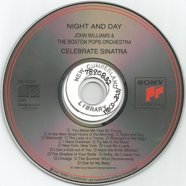 John Williams (4) & Boston Pops Orchestra : Night And Day (Celebrate Sinatra) (CD)
