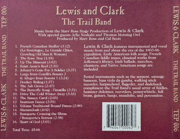 The Trail Band : Lewis And Clark (CD, Album)