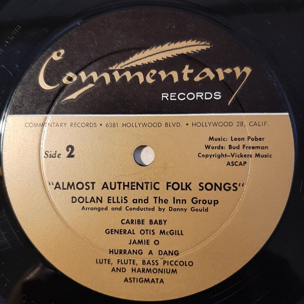 Dolan Ellis And The Inn Group - Almost Authentic Folk Songs (LP) (VG) - Endless Media