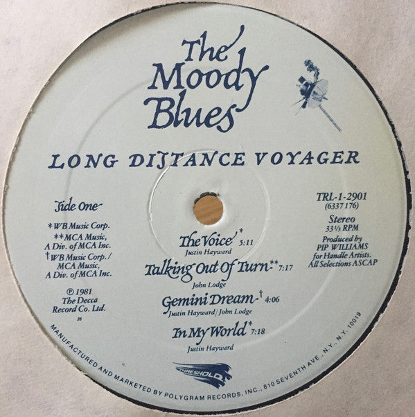 The Moody Blues : Long Distance Voyager (LP, Album, 26 )