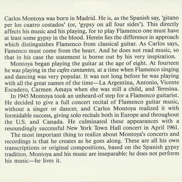 Carlos Montoya : Carlos Montoya: Guitarist (CD, Comp)
