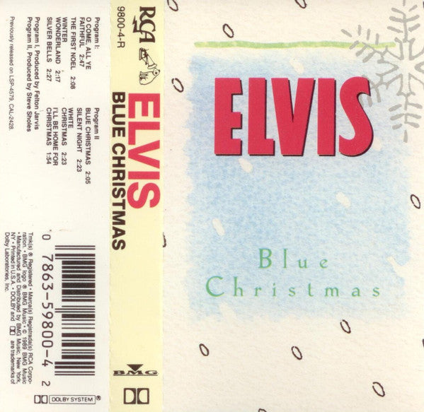 Elvis Presley : Blue Christmas (Cass, Comp)