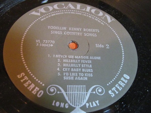 Kenny Roberts - Sings Country Songs (LP) (VG) - Endless Media