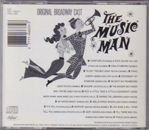 Meredith Willson : The Music Man (Original Broadway Cast) (CD, Album, RE)