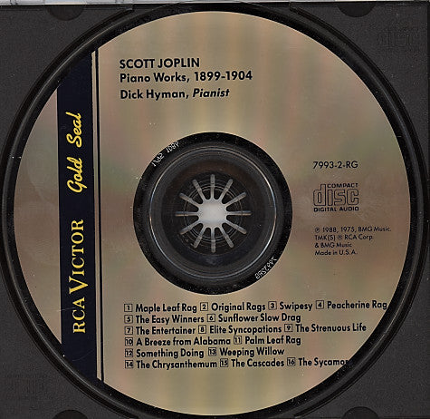Dick Hyman : Scott Joplin Piano Works 1899-1904 (CD, RE, RM)