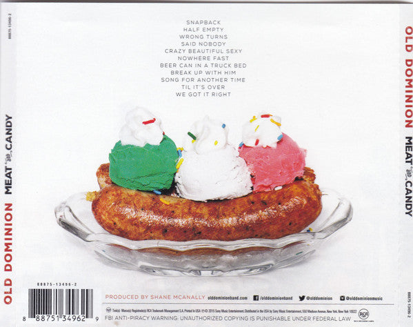 Old Dominion (3) : Meat And Candy (CD, Album)