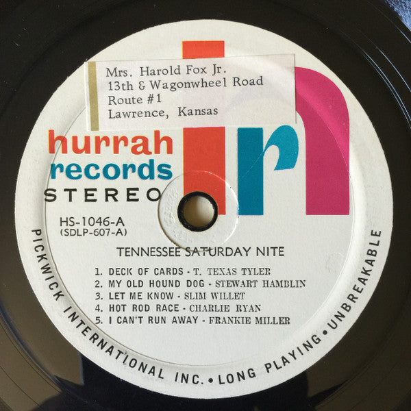 Various : Tennessee Saturday Nite (LP, Comp)