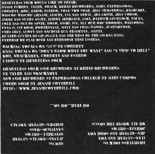 Heartless Folk / MFB (3) : This Is It Split (Cass)
