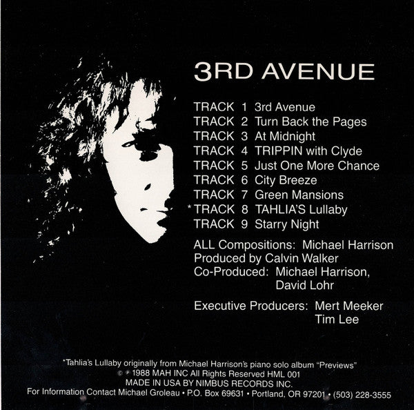 Michael Allen Harrison : 3rd Avenue (CD, Album)
