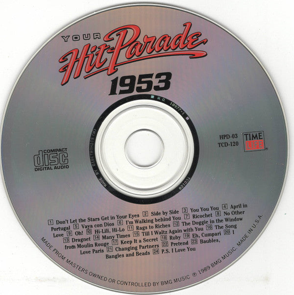 Various : Your Hit Parade 1953 (CD, Comp, RM)